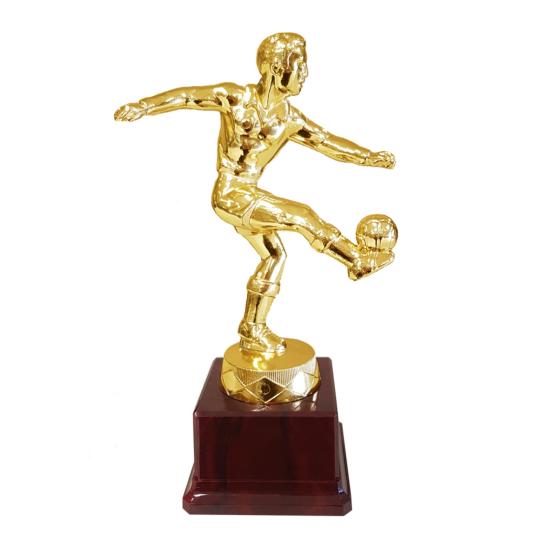 Trophée foot métal 26cm