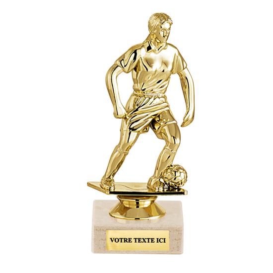 Trophée foot féminin plastique 11cm