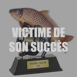 Trophe pche plexiglas 16cm