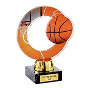 Trophée basket plexiglas 12cm - PN01C