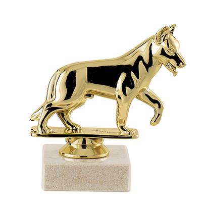 Trophée chien plastique 11cm - MSJ020