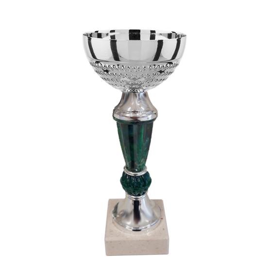 Coupe argent vert 18cm - TDF5C