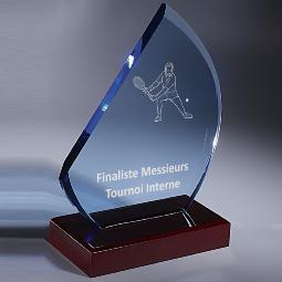 Trophée Plexiglas Personnalisable 24cm <br>2 tailles disponibles