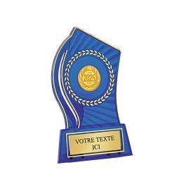 Trophée plastique personnalisé discipline au choix