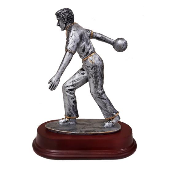 Trophée bowling homme résine 23cm - FST1068