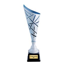 Coupe argent bleu mat