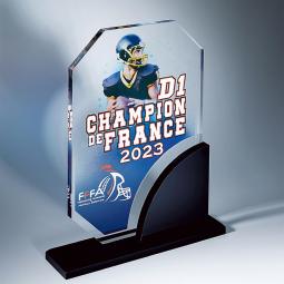Trophée Plexiglas Personnalisable <br>3 tailles disponibles