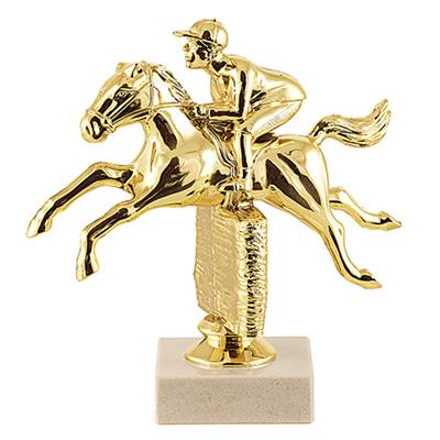 Trophée équitation plastique 15cm - MSJ025