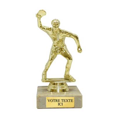 Trophée tennis de table plastique 14cm