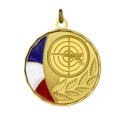 Médaille drapeau fer Ø50mm - M500R