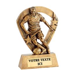 Trophée football résine 13cm