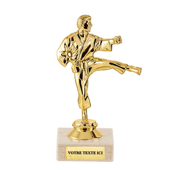 Trophée karaté plastique 12cm