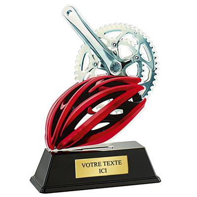 Trophée cyclisme plexiglas 16cm - PN022