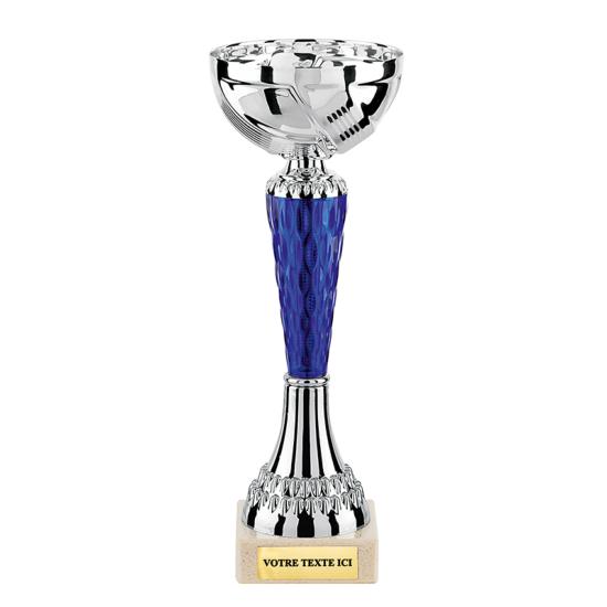 Coupe argent bleu 19cm