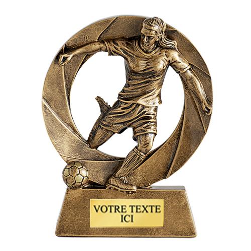 Trophée football féminin RS3109 - déstockage trophées - trophee