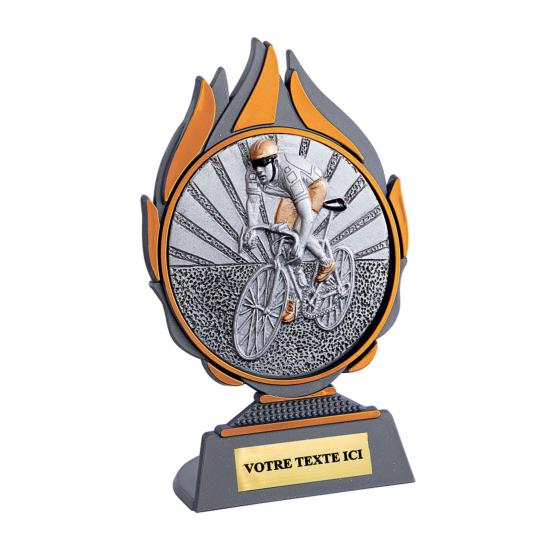 Trophée cyclisme plastique 13cm