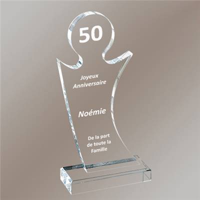 Trophée Plexiglas 25cm