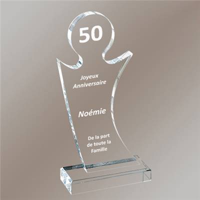 Trophée Plexiglas Personnalisable 25cm - PL55