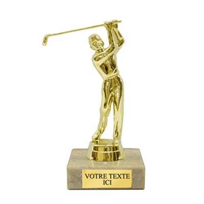 Trophée golf plastique 14cm - FST1021