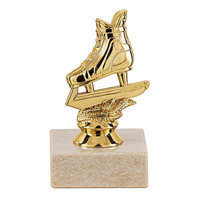 Trophée patin glace plastique 9cm - MSJ049