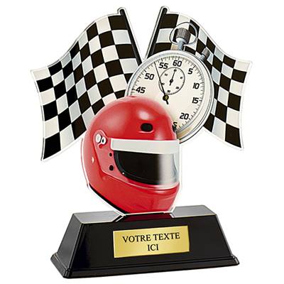 Trophée rallye plexiglas 16cm