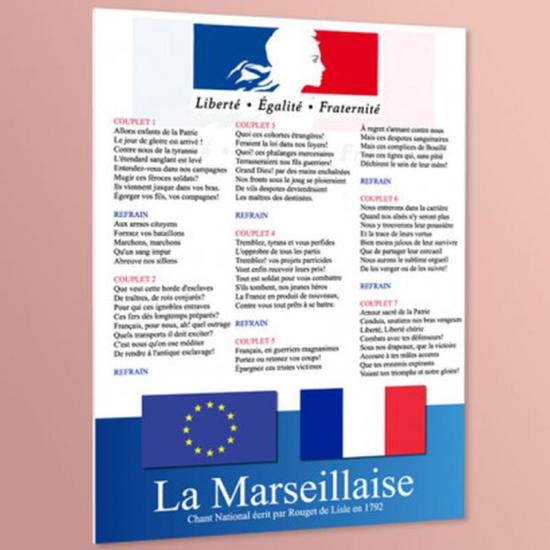 Affiche La Marseillaise modèle collège/lycée - MTMARS4