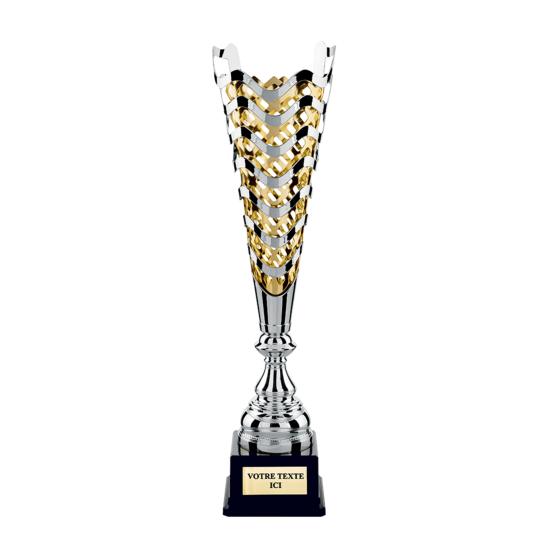 Coupe design or argent 39cm