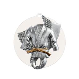 Médaille sport de combat fond noir ou blanc Ø70mm