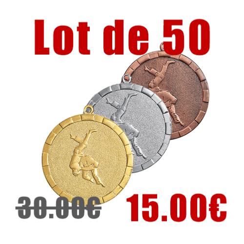 Médaille Judo Ø50mm lot 50
