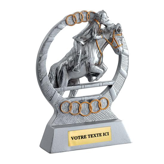 Trophée équitation résine 11cm - RS2545